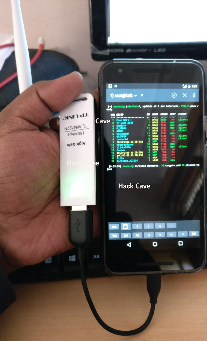pwnie express with external wifi adapter