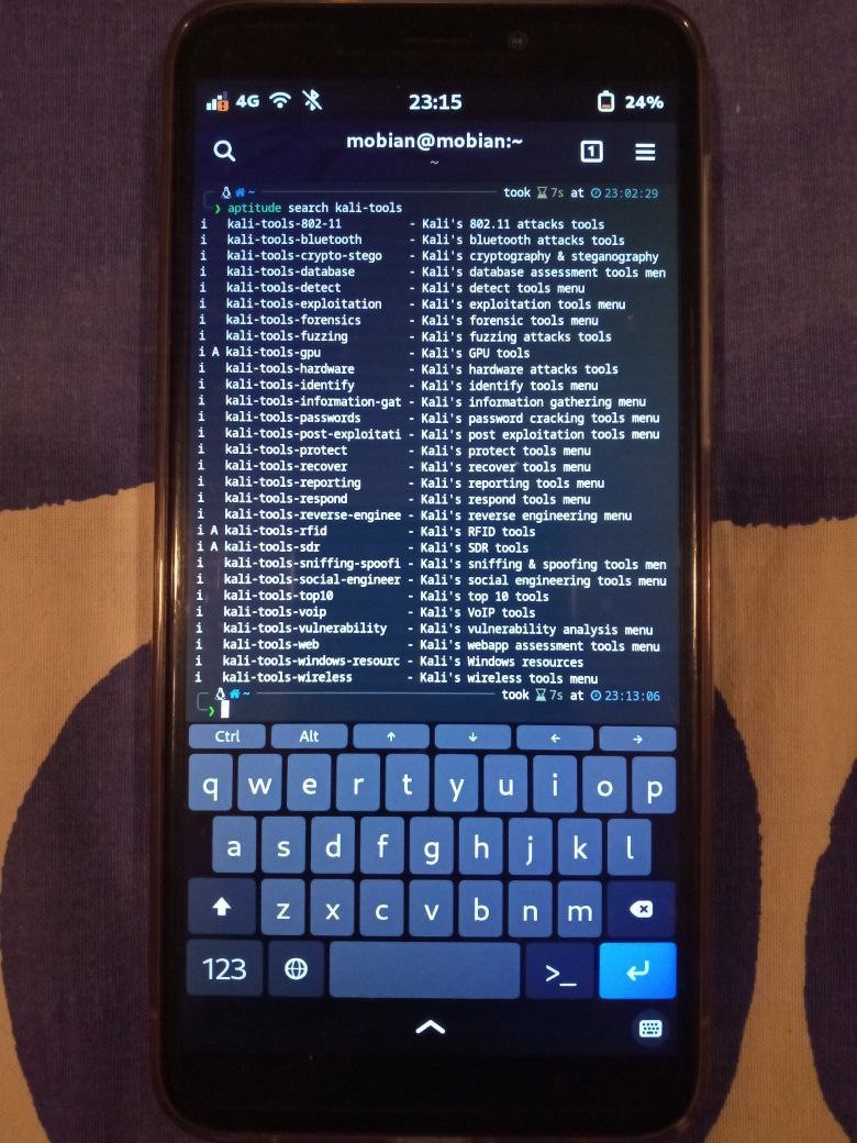 Kali NetHunter Pro on PinePhone/Pro