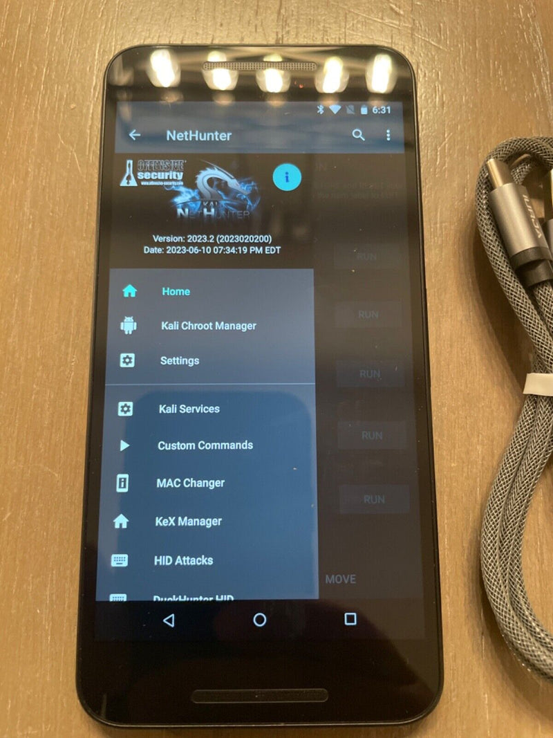Nethunter 2023 Nexus 5x Pentesting Kali Linux Smartphone  (Only Phone)