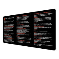 Large Shortcut Reference Desk Mat 60x30cm