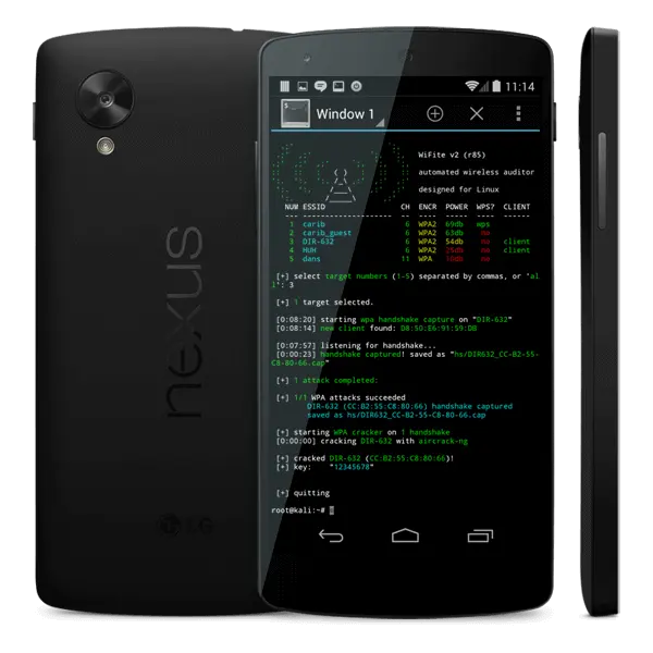 Kali linux nethunter Pentesting SmartPhone Nexus 5 (Only Phone) Unlocked Mobile Phones