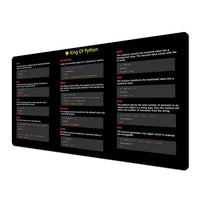 Large Shortcut Reference Desk Mat 60x30cm