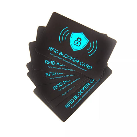 RFID Blocking Card Contactless Credit Card Protection Safe RFID Card Wallet  Shield Protector Blocker (Pack of 6)